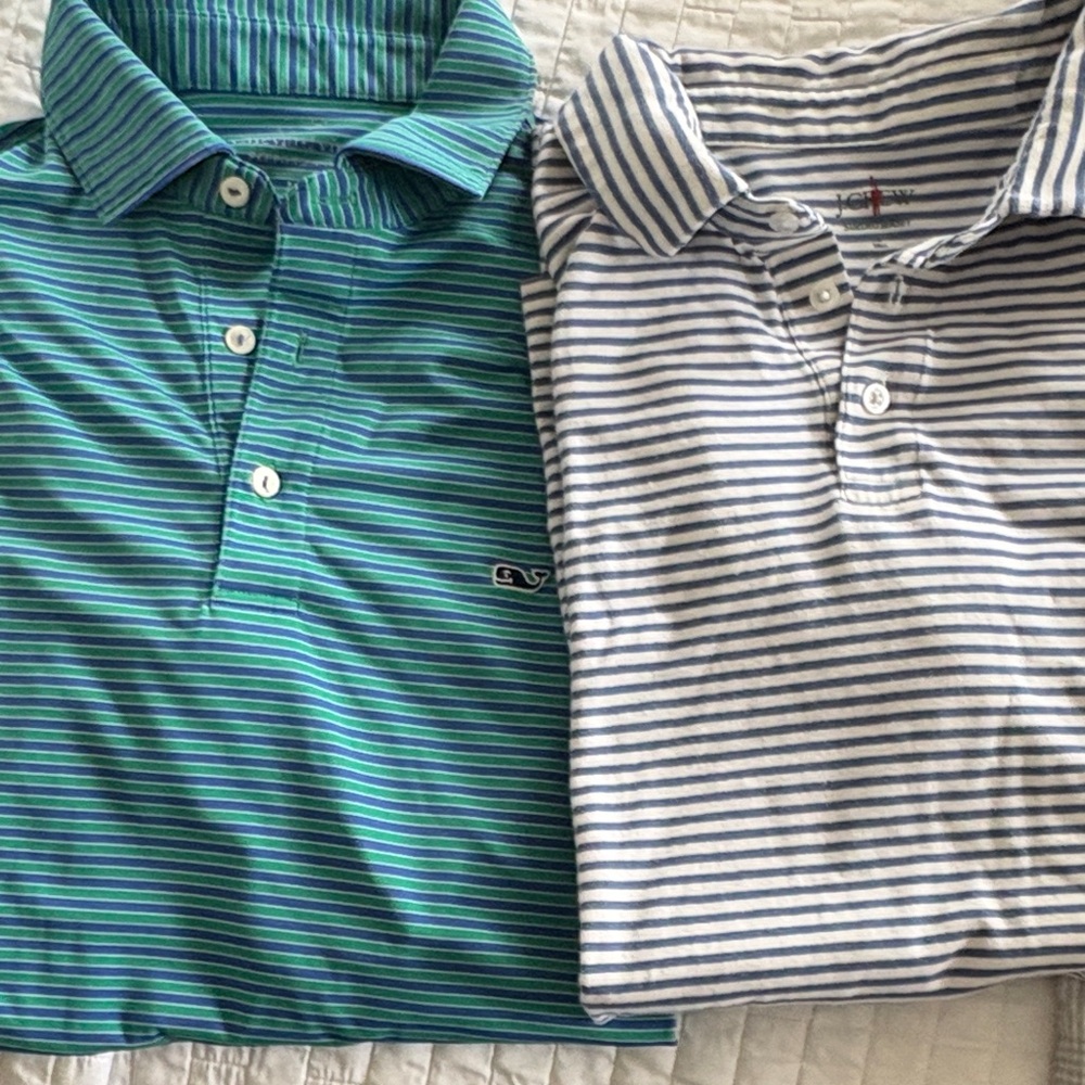 Striped Men’S Polo Shirt Set